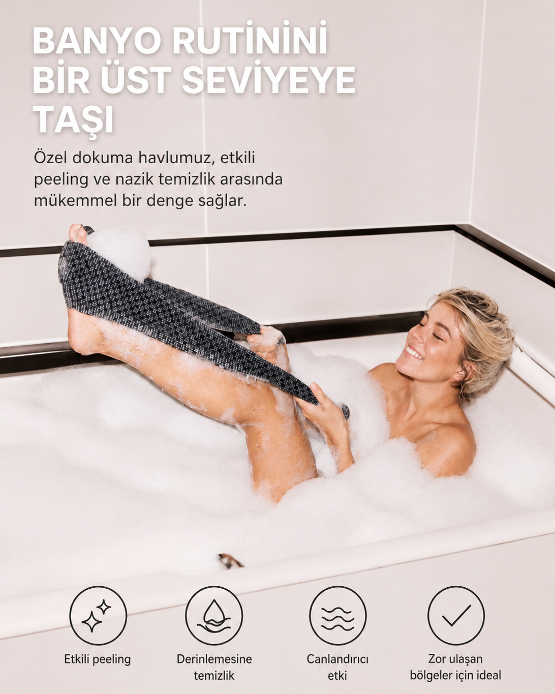 Peeling Duş Havlusu