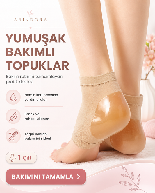 Silikon Topuk Bakım Çorabı