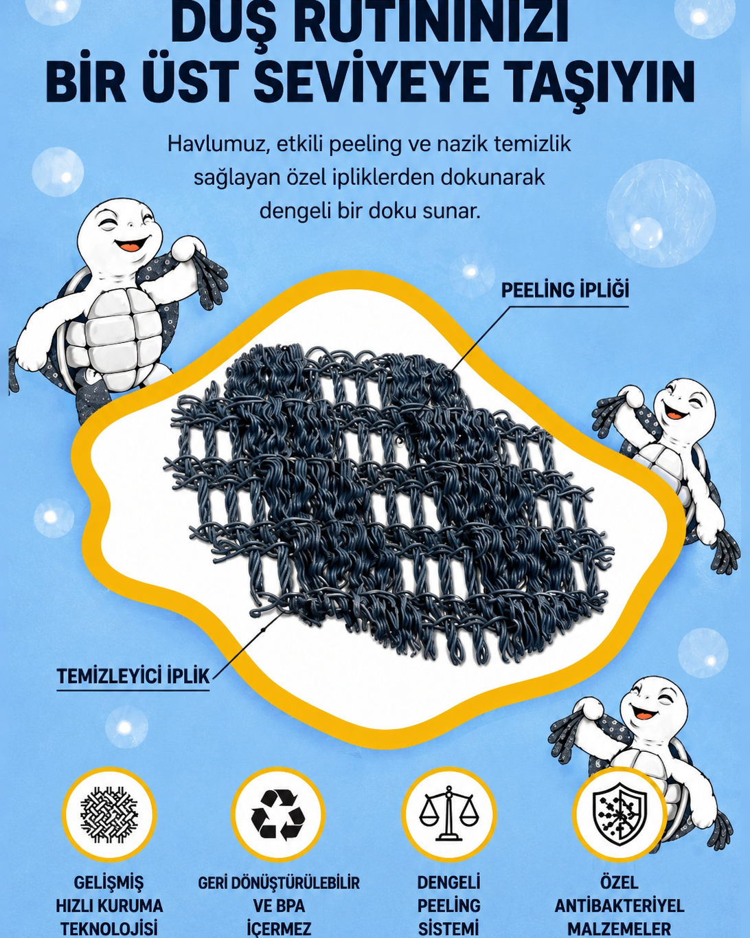 Peeling Duş Havlusu (Kopya)