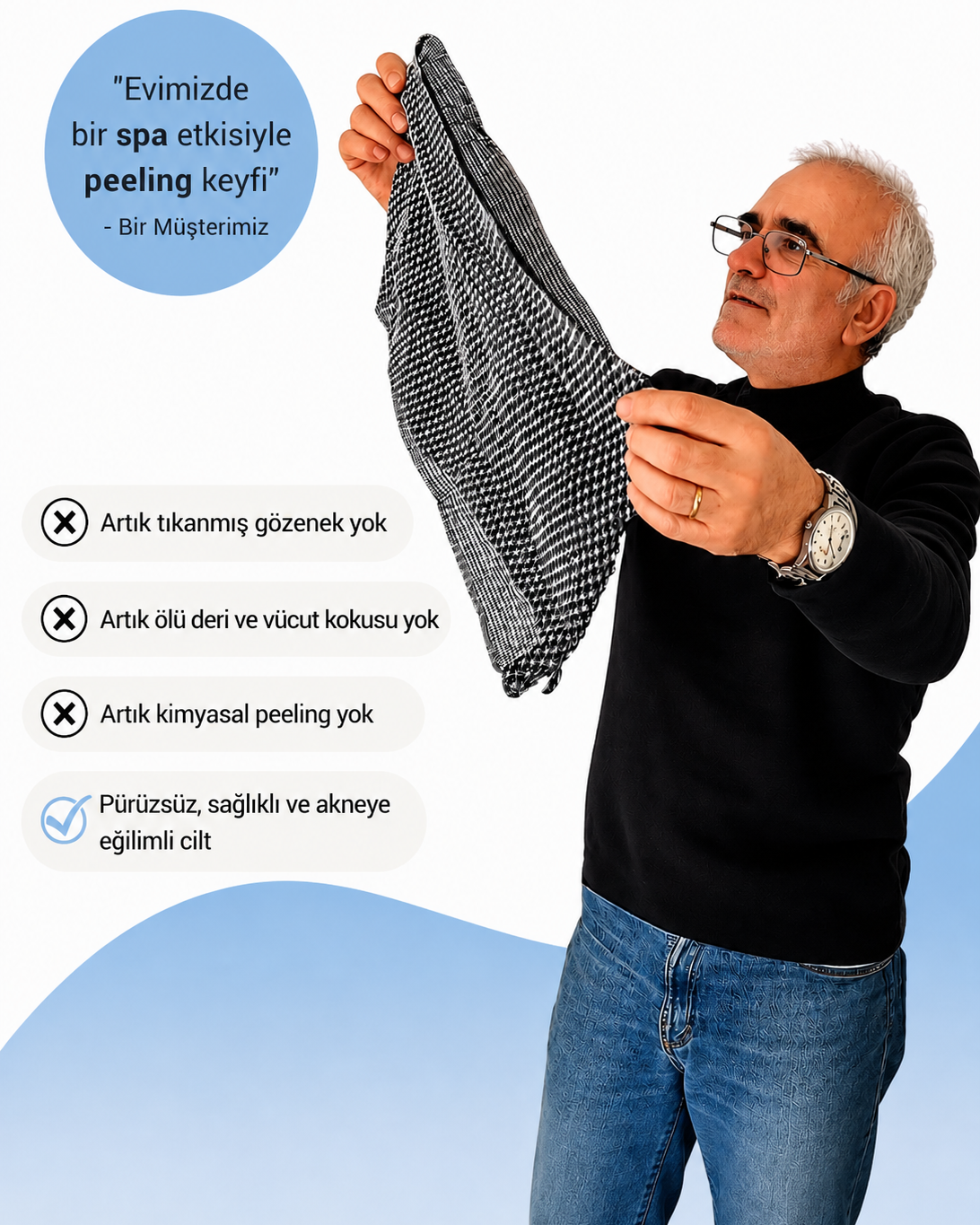 Peeling Duş Havlusu
